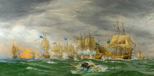 The Battle Of Camperdown — Harold Wyllie