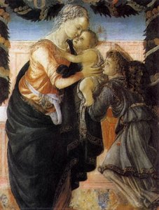 Madonna And Child With An Angel — Sandro Botticelli, Early Renaissance