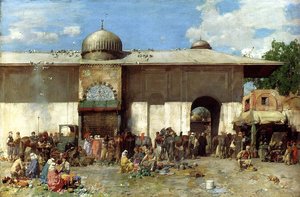 A Market Scene — Alberto Pasini