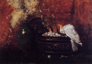Still Life With Cockatoo — William Merritt Chase, Impressionist Style
