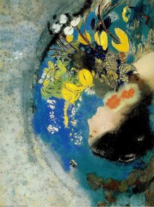 Ophelia - Pastel On Paper Mounted On Board - — Odilon Redon
