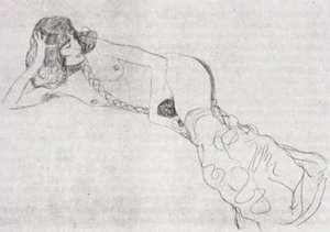 Reclining Woman — Gustav Klimt
