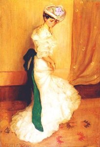 The Green Sash — Frederick Carl Frieseke, Impressionism