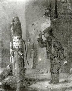 Boy At Pump, (painting) — David Gilmour Blythe