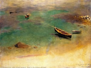 Boat in the Waters off Capri