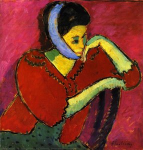 Woman With Head Bandage — Alexej Von Jawlensky, Expressionist Style