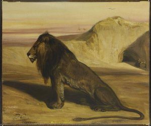 Le Lion De Saint Jérôme (titre D'usage) — Alexandre Gabriel Decamps, Romantic Orientalism