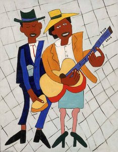 Blind Musician — William H. Johnson