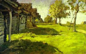 Sunny Day. A Village — Isaak Ilyich Levitan