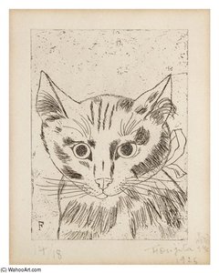 Portrait Of A Cat — Léonard Tsuguharu Foujita