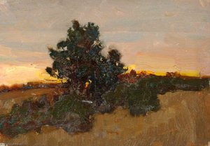 Sunset Over Countryside — Benjamin Haughton