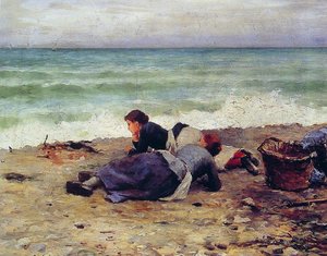 Etretat Sur Mer — Daniel Ridgway Knight