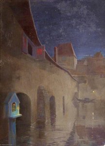 Night Scene with a Viaduct, in St Kitts ( )