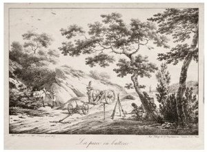 The Canon Ready To Fire — Charles Emile Hippolyte Lecomte Vernet