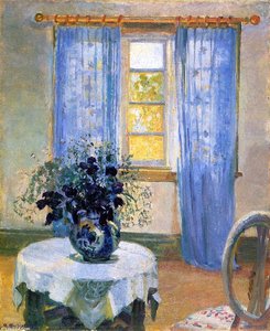 Interior With Clematis — Anna Kirstine Ancher
