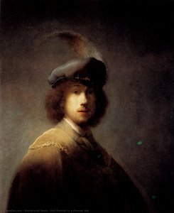 Self-portrait In A Plumed Hat — Rembrandt Peale, Neoclassicism