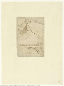 Atlantic Codex (codex Atlanticus), F. 49 Recto. — Leonardo Da Vinci