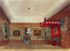 The Throne Room, Hampton Cour — William Henry Pyne