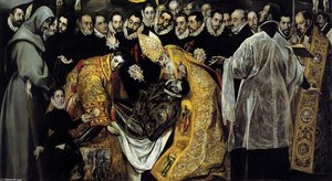 The Burial Of The Count Of Orgaz (detail) — El Greco, Spanish Mannerism