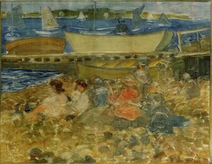 Shipyard Children Playing — Maurice Brazil Prendergast