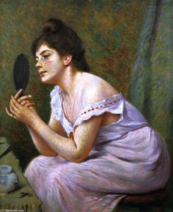 The First Wrinkle (also Known As Woman With Mirror) — Federico Zandomeneghi