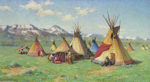 The Medicine Teepee — Joseph Henry Sharp