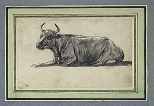 Study, Downer Profile To The Left — Aelbert Jacobsz Cuyp