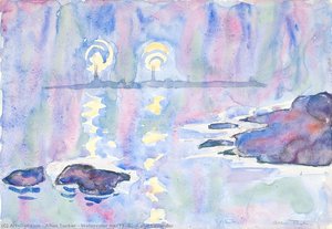 Watercolor No. 73, Blue And Lavender — Allen Tucker