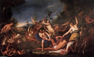 Orpheus And The Bacchantes — Gregorio Lazzarini
