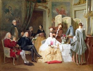 Abbe Prevost Reading 'manon Lescaut' — Joseph Caraud