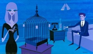 Le Moineau — Josh Agle (shag)