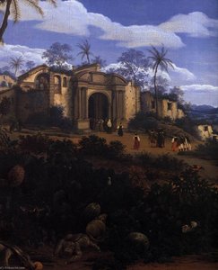 View Of Olinda, Brazil (detail) — Frans Jansz Post