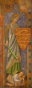 Reconstruction Of Medieval Mural Painting, Virtue And Vice Triumph Of Debonerete Over Ira — Ernest William Tristram