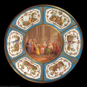 Seven Plaques Mounted On A Pedestal Table — Charles Nicolas Dodin, Rococo