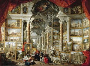Gallery Of Views Of Modern Rome — Giovanni Paolo Panini, 18th-century Romanism