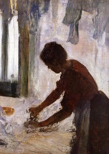 Woman Ironing (also Known As Silhouette) — Edgar Degas