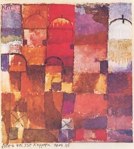 Rote Und Weisse Kuppeln (also Known As Red And White Cupolas) — Paul Klee, Expressionism