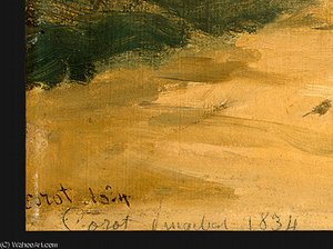 River Scene With Bridge (detail - ) — Jean-baptiste-camille Corot