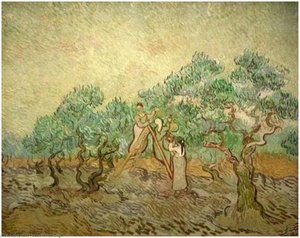 Olive Picking 5 — Vincent Willem Van Gogh, Post-impressionism