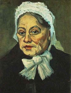Head Of An Old Woman With White Cap — Vincent Willem Van Gogh, Post-impressionism
