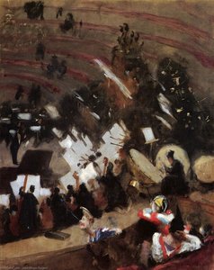 Rehearsal Of The Pas De Loup Orchestra At The Cirque D'hiver — John Singer Sargent