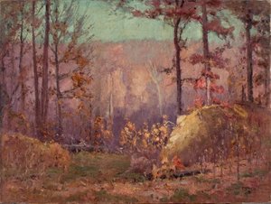 The Ravine In Autumn — Theodore Clement Steele