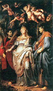 St. Domitilla With St. Nereus And St. Achilleus — Peter Paul Rubens, Baroque