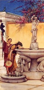 Between Venus And Bacchus — Lourens Alma Tadema