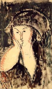 Beatrice Hastings Leaning On Her Elbow — Amedeo Clemente Modigliani