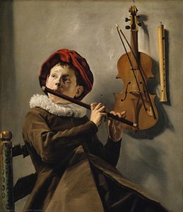 Young Flute Player — Judith Jans Leyster, Baroque