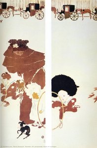 Nannies' Promenade, Frieze Of Carriages — Pierre Bonnard