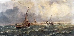 A Squall, Southampton Water — Charles Robert Leslie