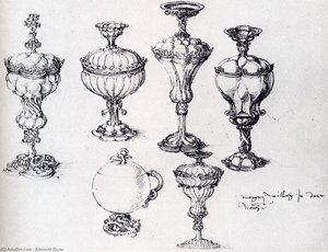 Six Goblets — Albrecht Dürer