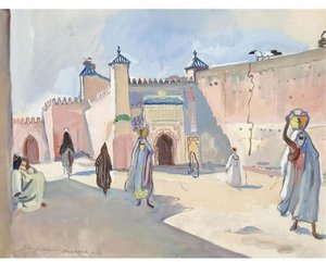 Street In Marrakech — Zinaida Serebriakova